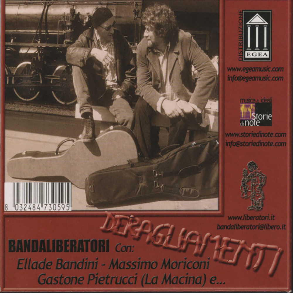 Copertina CD "Deragliamenti" Copertina CD "Deragliamenti"